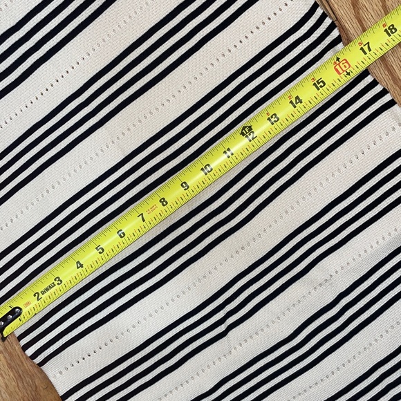 Pendleton Black and Cream Striped Fabric - Picture 7 of 16
